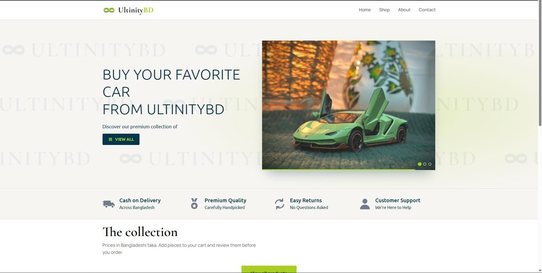 New version of the UltinityBD website homepage